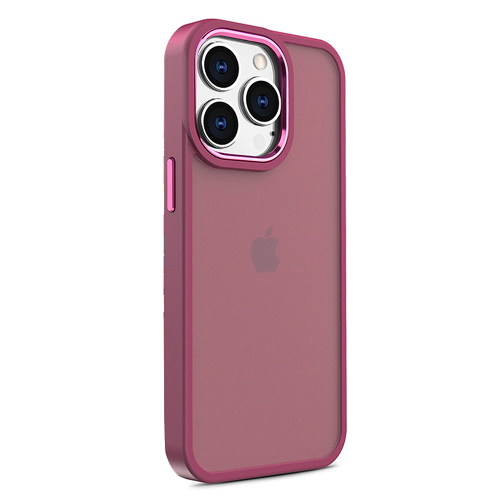 For iPhone 13 Pro PC TPU Skin-touch Case Metal Camera Frame Protection Phone Cover For iPhone 13 Pro PC TPU Skin-touch Case Metal Camera Frame Protection Phone Cover